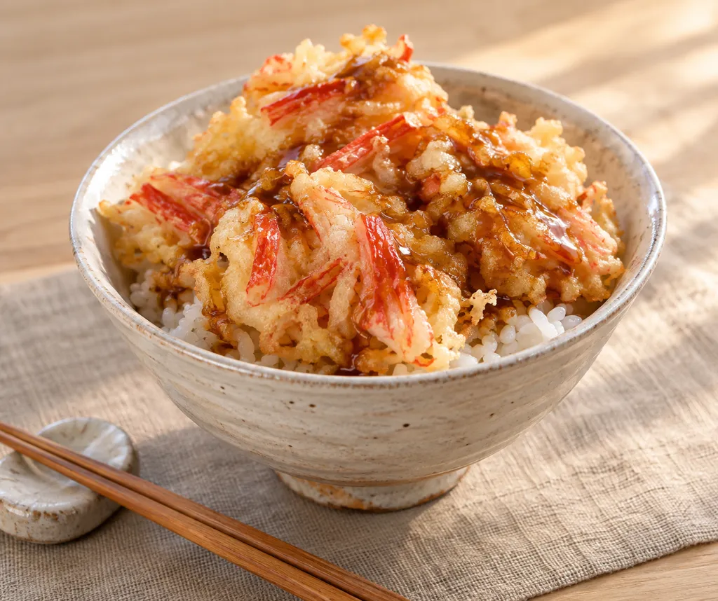 かにかまの天丼の完成イメージ