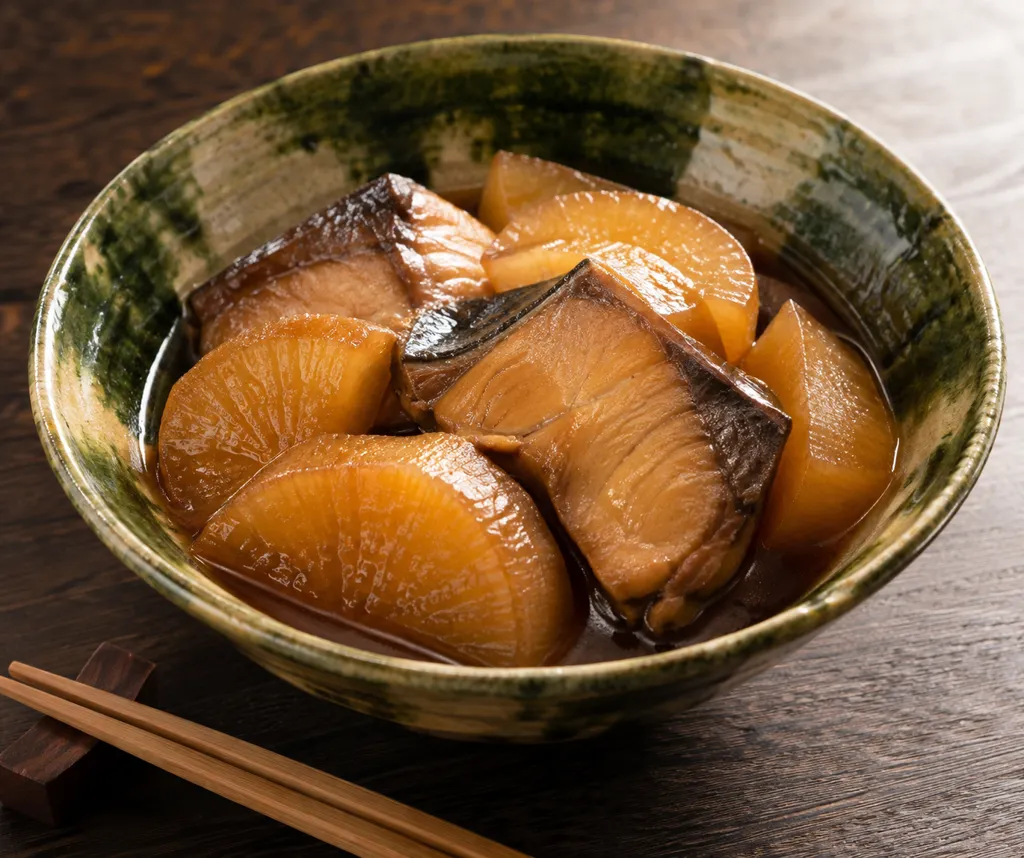 ぶりと大根の煮つけの完成イメージ