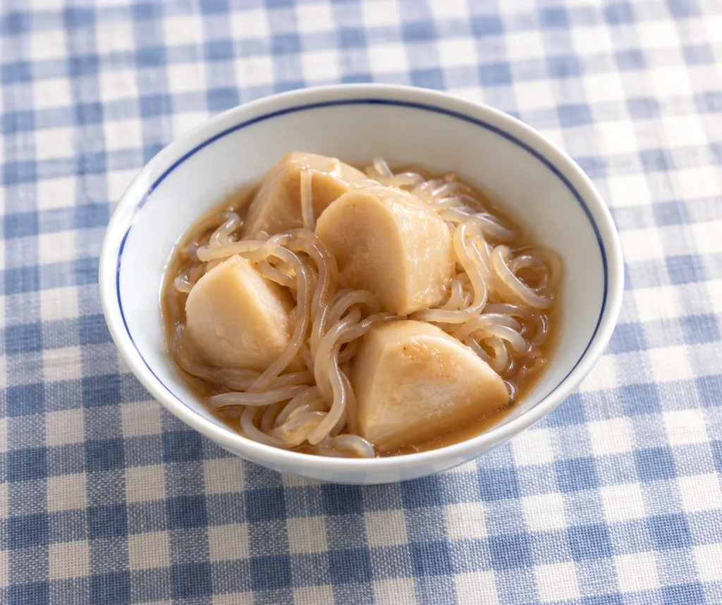 里芋としらたきのしょうが煮の完成イメージ