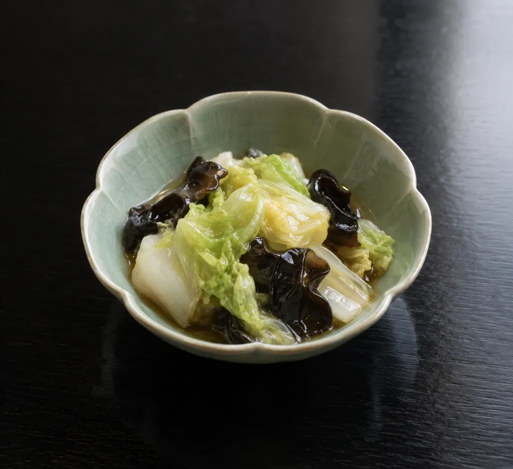 白菜ときくらげの中華蒸しの完成イメージ