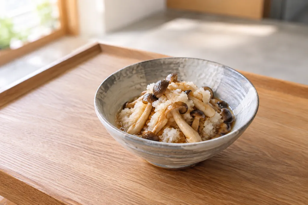 しめじと大根のきのこおろしの完成イメージ