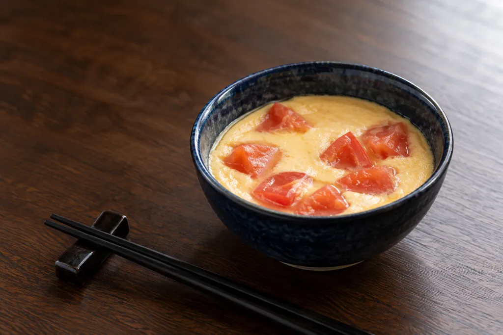トマトの冷やし茶碗蒸しの完成イメージ