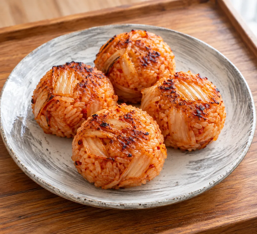 キムチの味噌焼きおにぎりの完成イメージ
