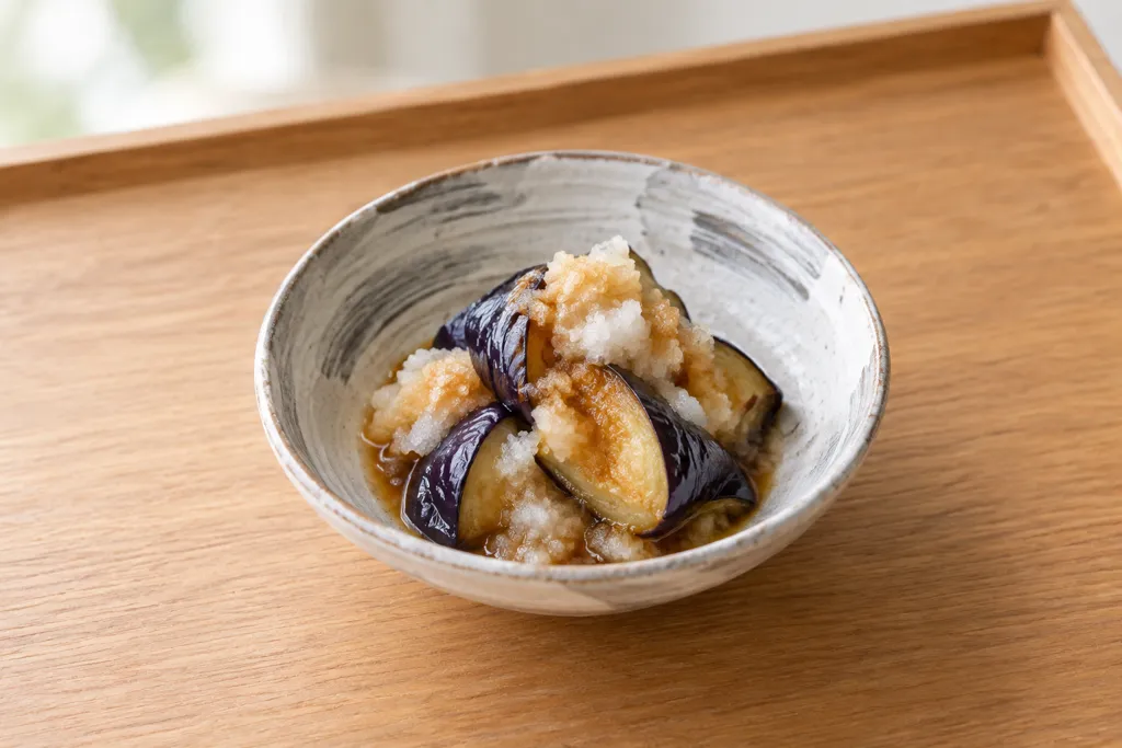 なすと大根の焼きおろし和えの完成イメージ