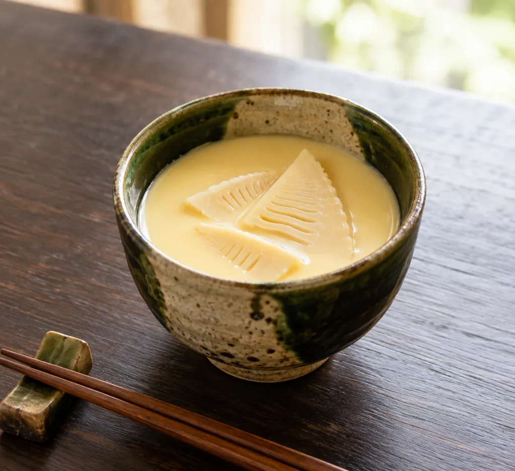 たけのこの茶碗蒸しの完成イメージ