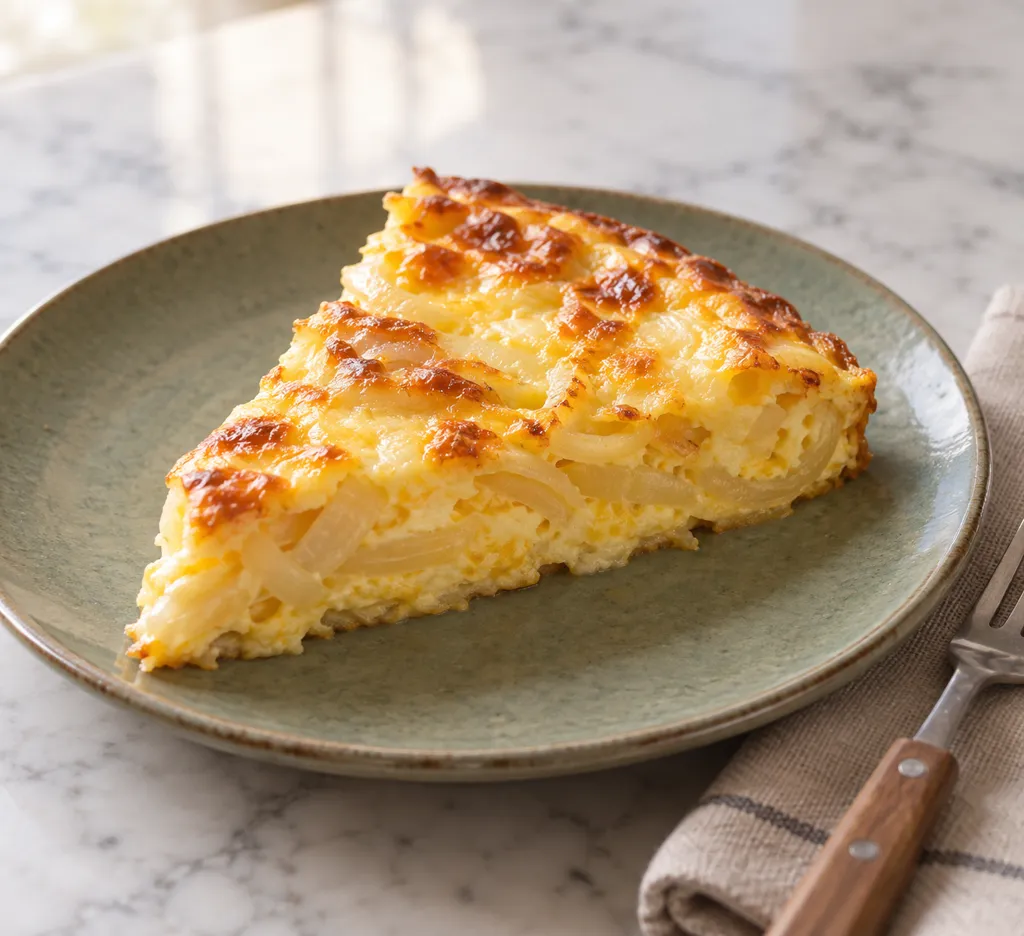 玉ねぎのチーズキッシュの完成イメージ