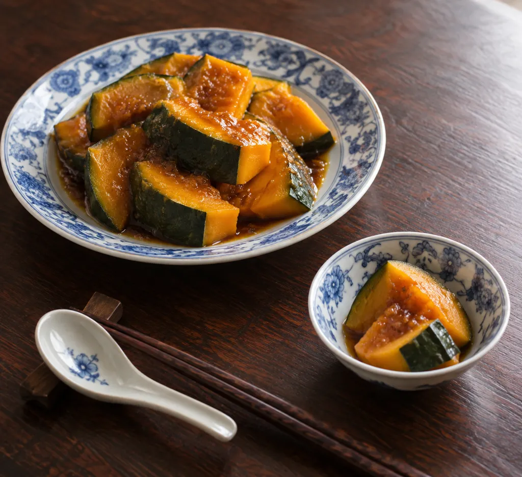 かぼちゃの中華だれがけの完成イメージ