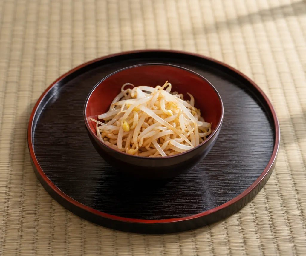 もやしのからし酢醤油和えの完成イメージ