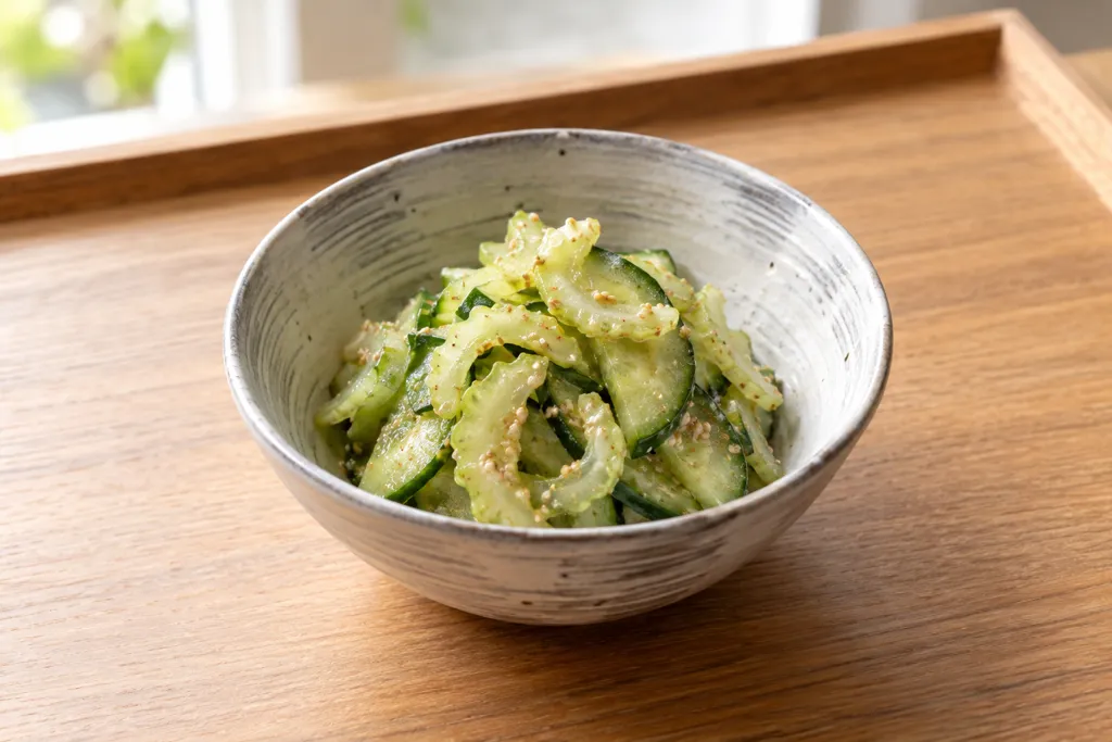 セロリときゅうりのごまサラダの完成イメージ