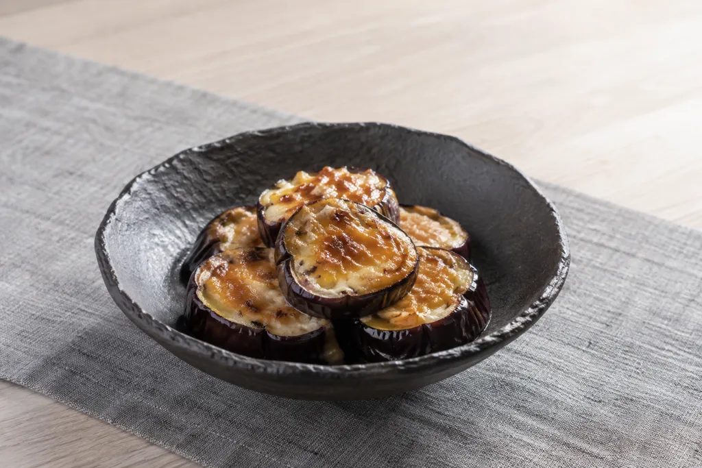 なすのにんにく味噌マヨ焼きの完成イメージ