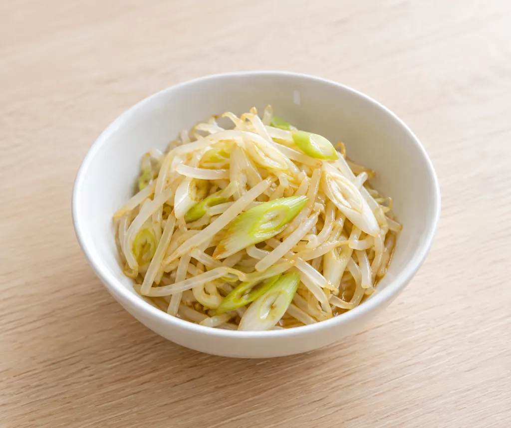 もやしとねぎの中華和えの完成イメージ