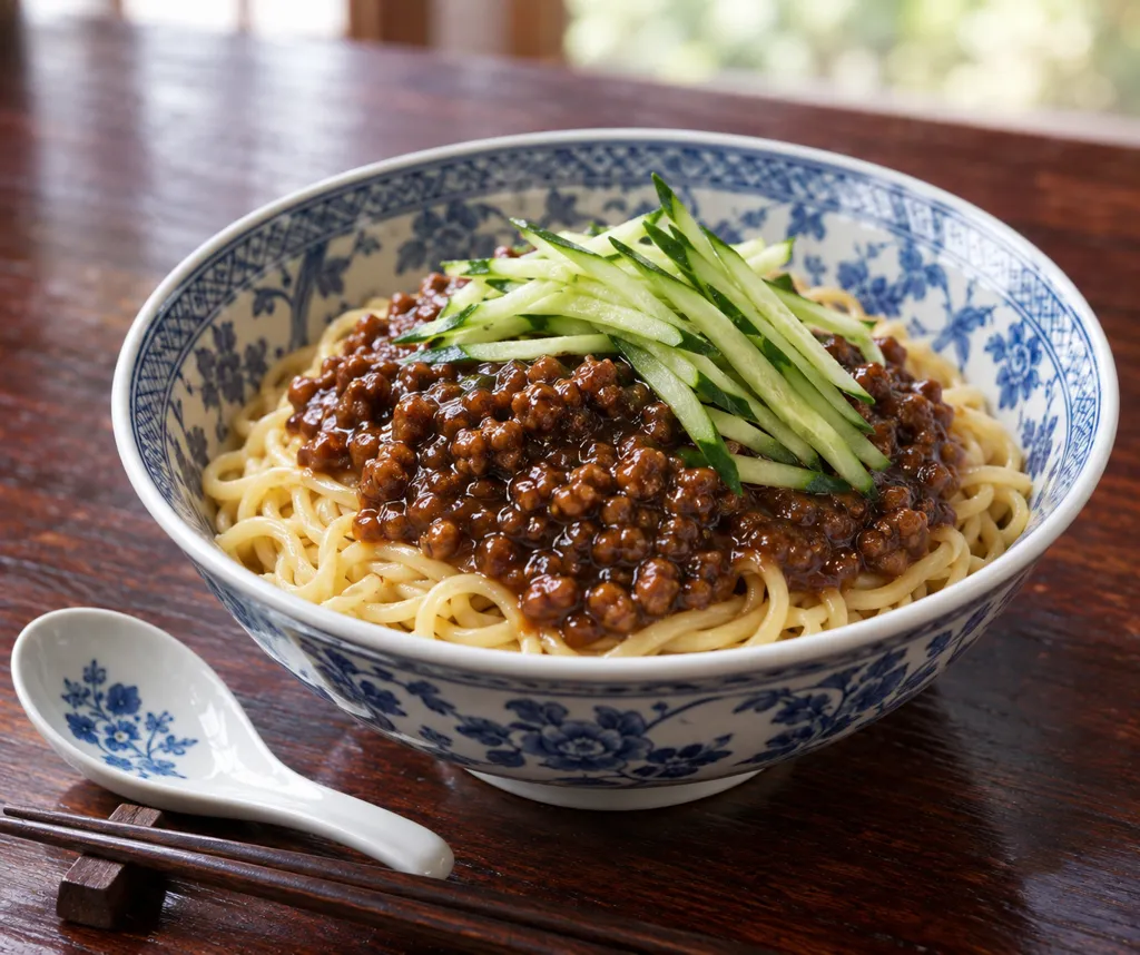 きゅうりのジャージャー麺の完成イメージ