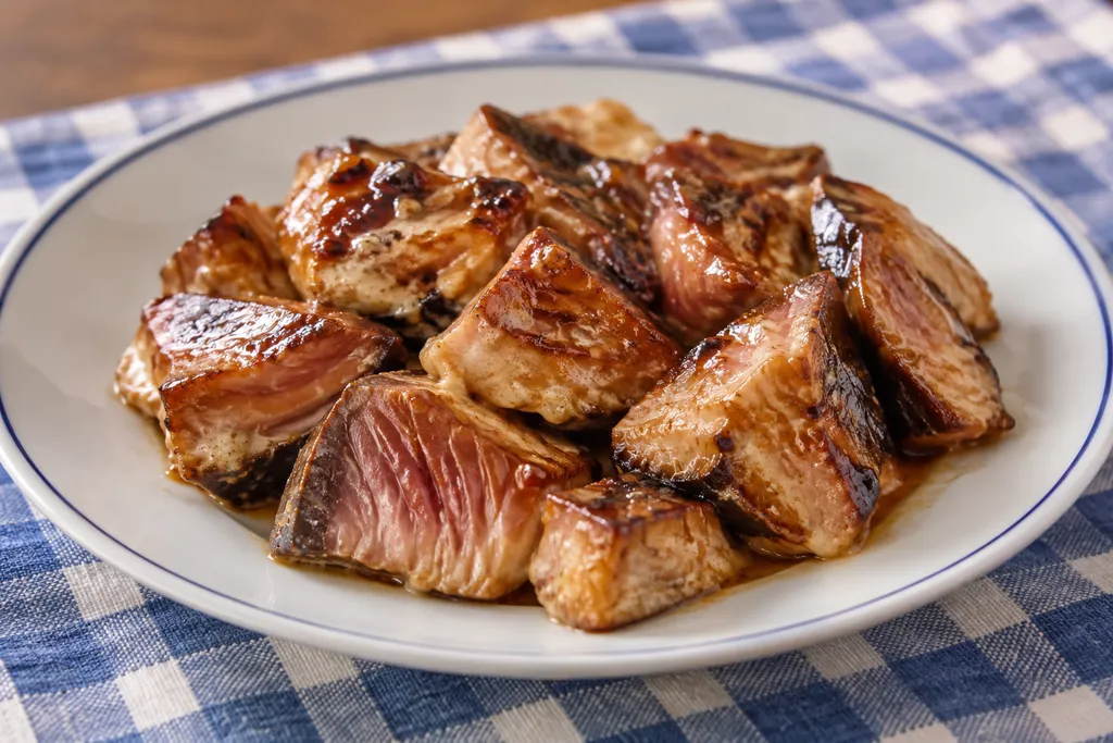 かつおのごま油香るマヨ照り焼きの完成イメージ