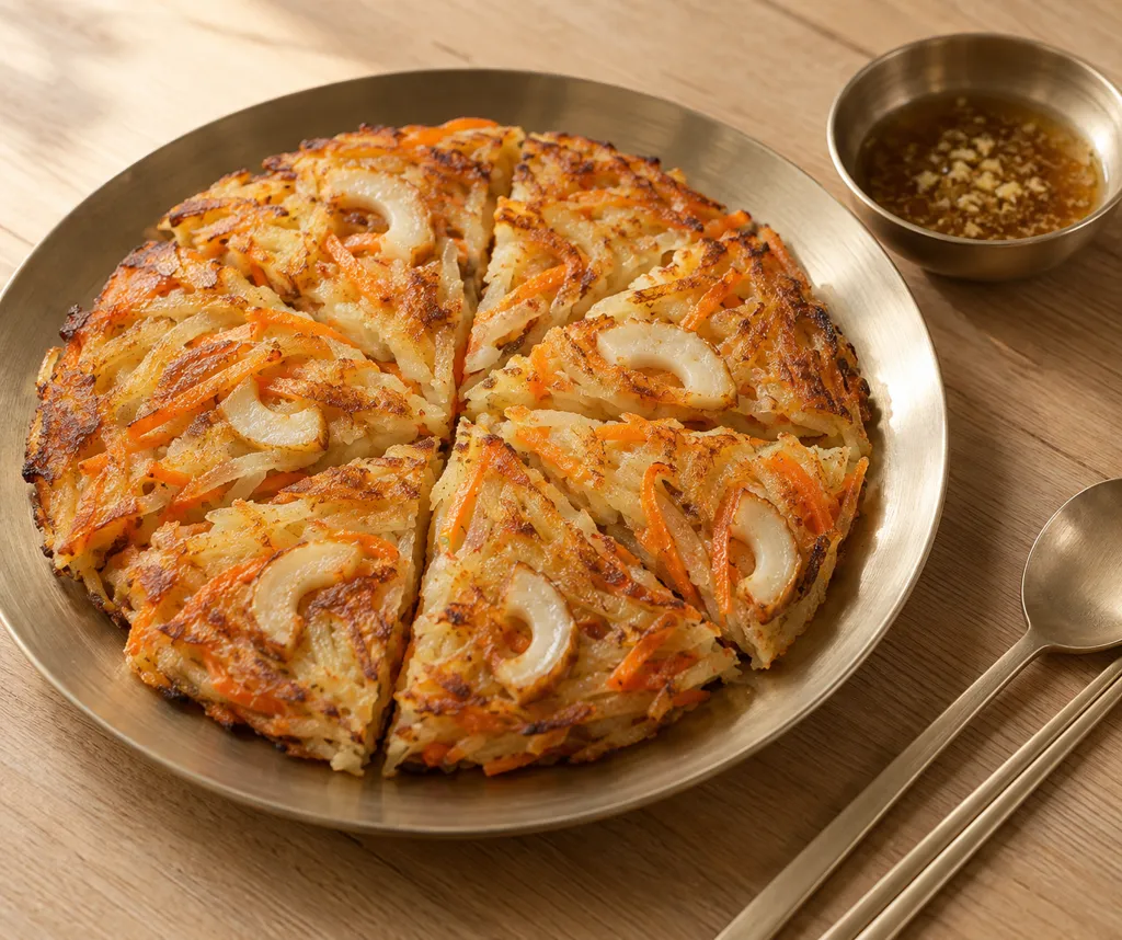 ちくわとにんじんのじゃがチヂミの完成イメージ