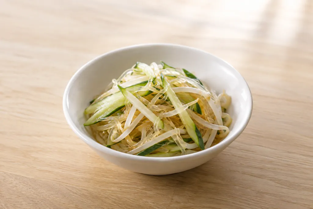 春雨ときゅうりの中華サラダの完成イメージ