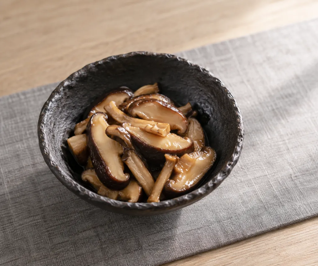 しいたけの酒蒸し みりん風味の完成イメージ