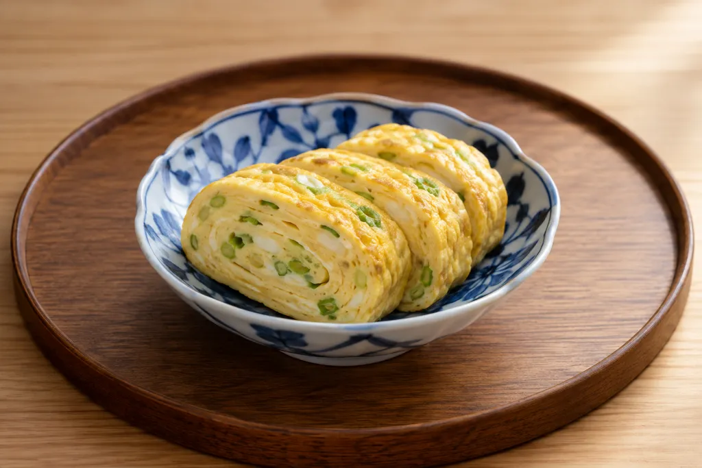 ねぎのだし巻き卵の完成イメージ