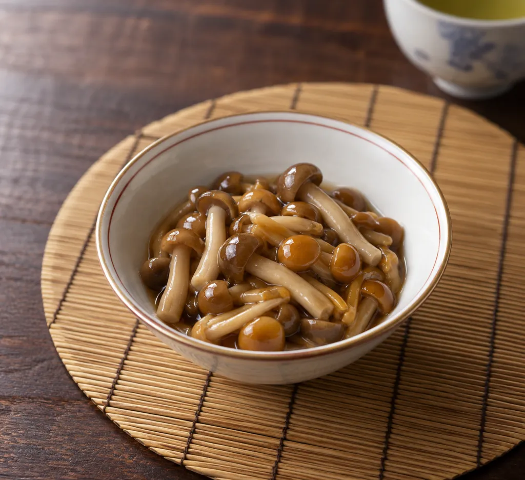 しめじとなめこの中華蒸しの完成イメージ