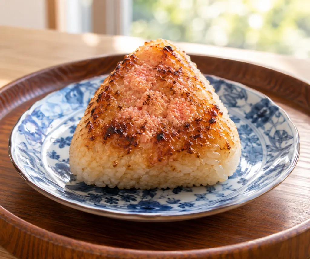 たらこの味噌焼きおにぎりの完成イメージ