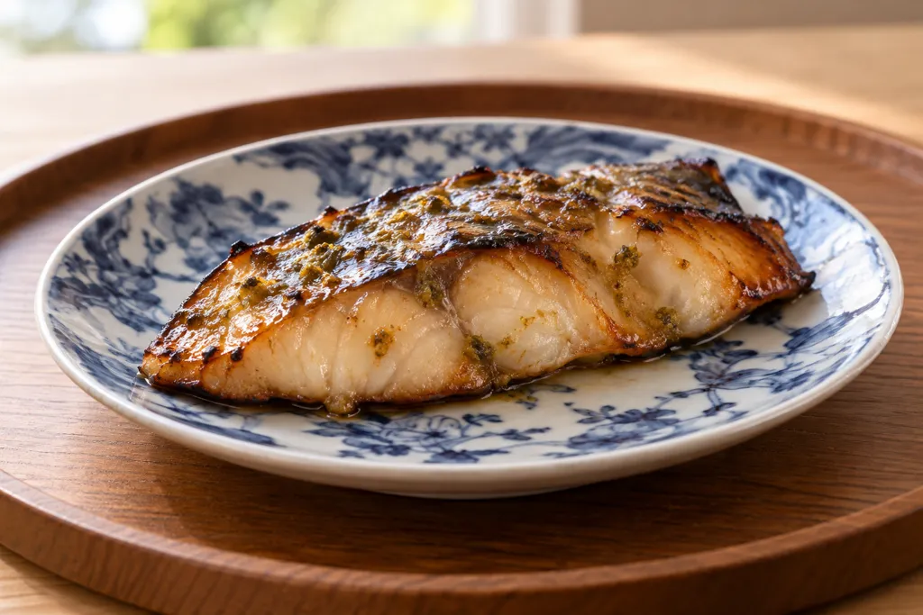 さわらと柚子胡椒の味噌醤油焼きの完成イメージ