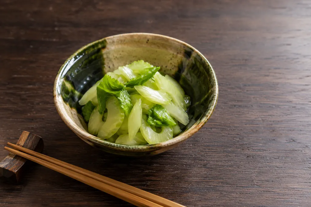 セロリのだし浅漬けの完成イメージ
