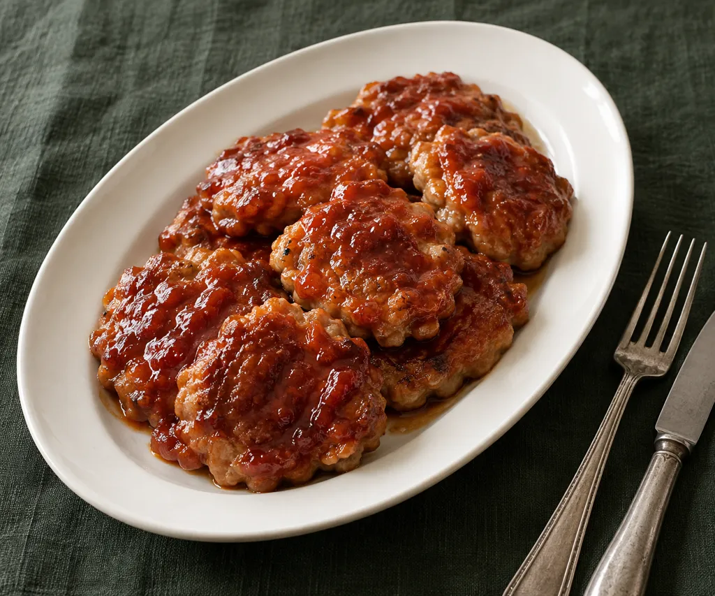 豚こま肉のケチャップ焼きの完成イメージ