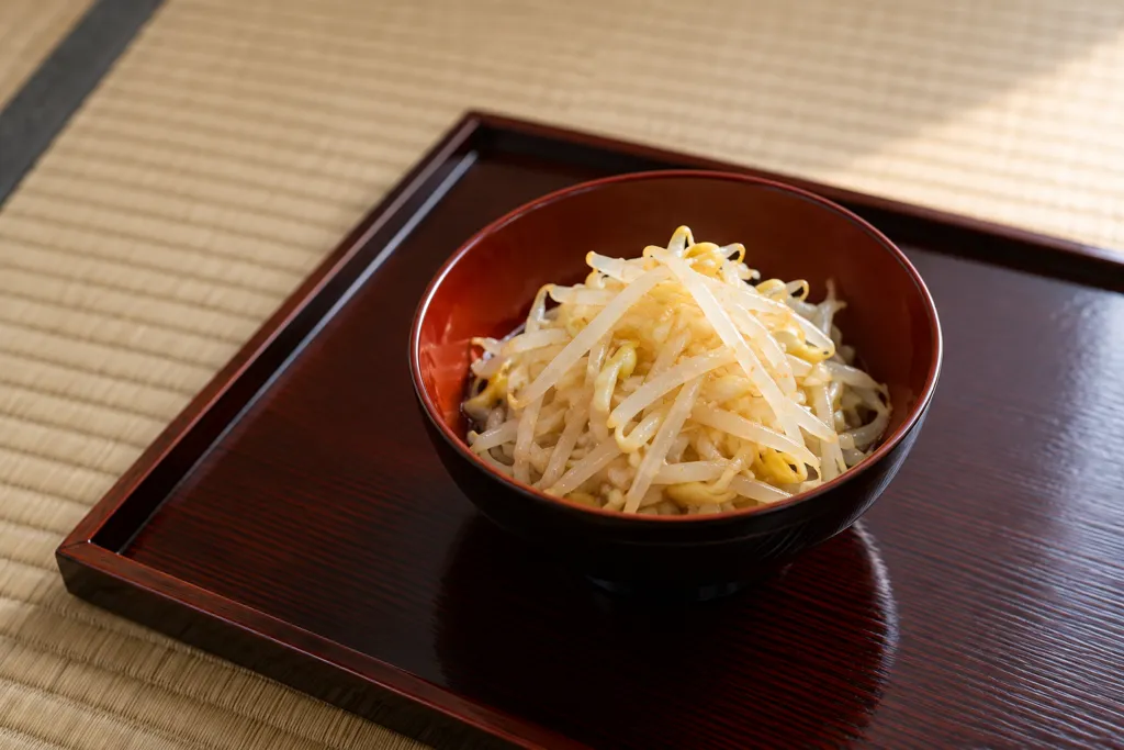 もやしのにんにく和えの完成イメージ
