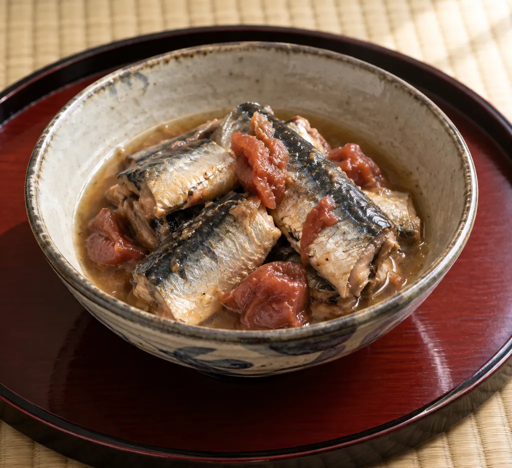 いわしのレンジ梅煮の完成イメージ