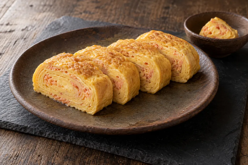 明太子入り厚焼き卵の完成イメージ