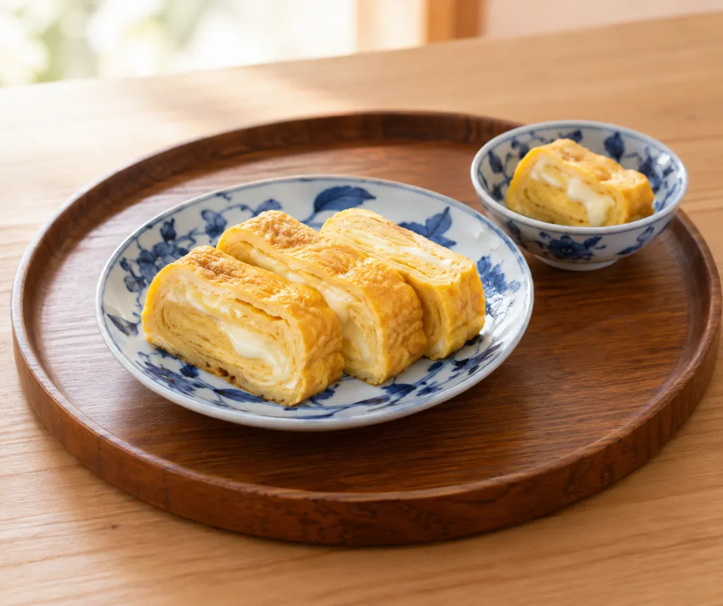 厚焼き卵のチーズ風味の完成イメージ