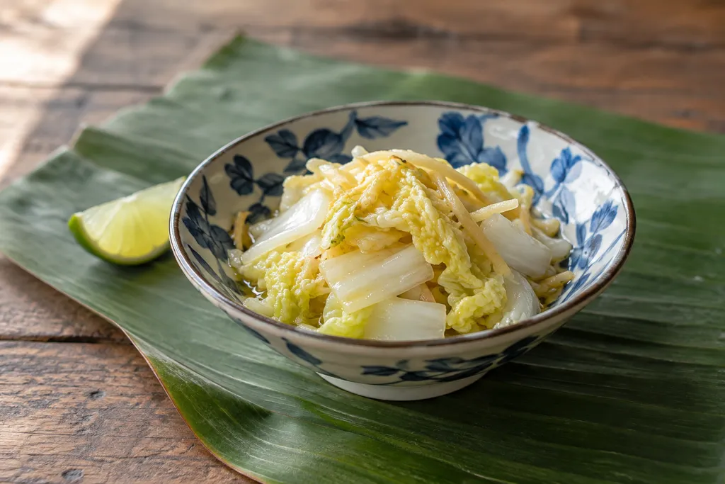 白菜のしょうがナムルの完成イメージ