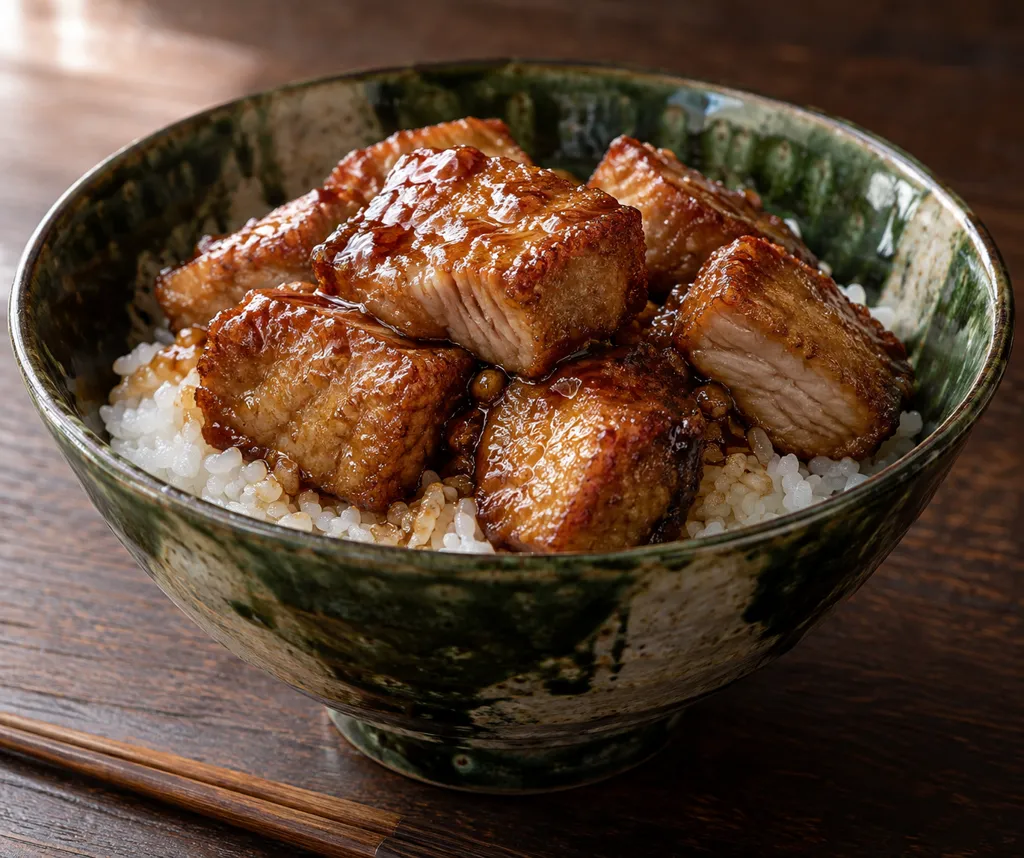 まぐろのしょうが醤油から揚げ丼の完成イメージ