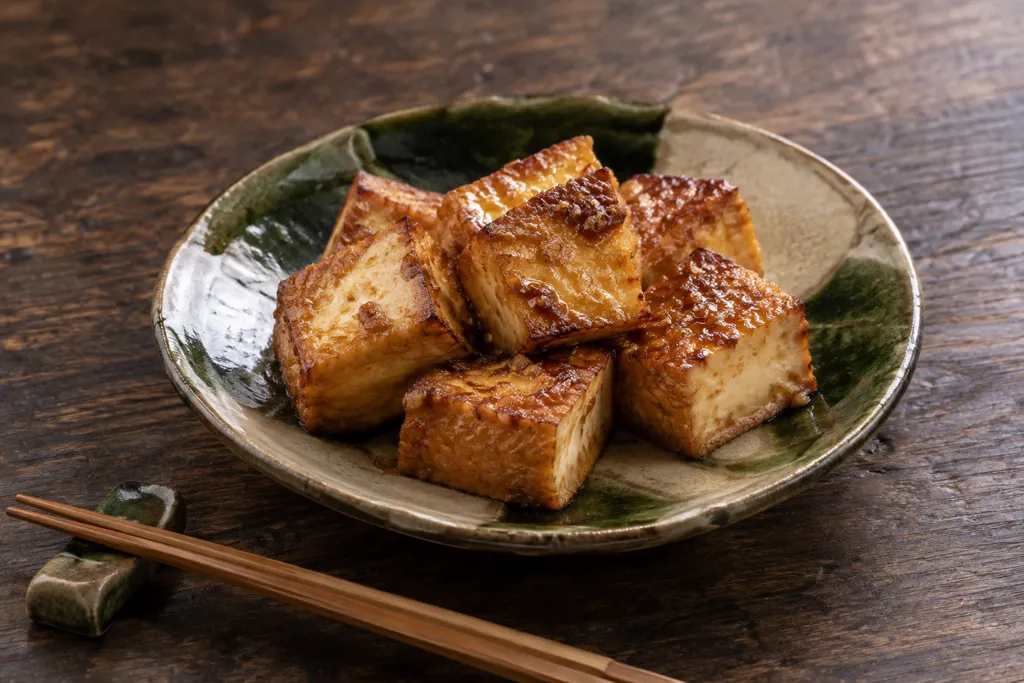 厚揚げのにんにく醤油焼きの完成イメージ