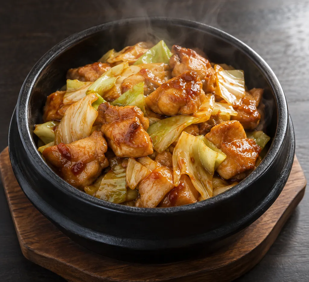 鶏もも肉とキャベツのスイチリ炒めの完成イメージ
