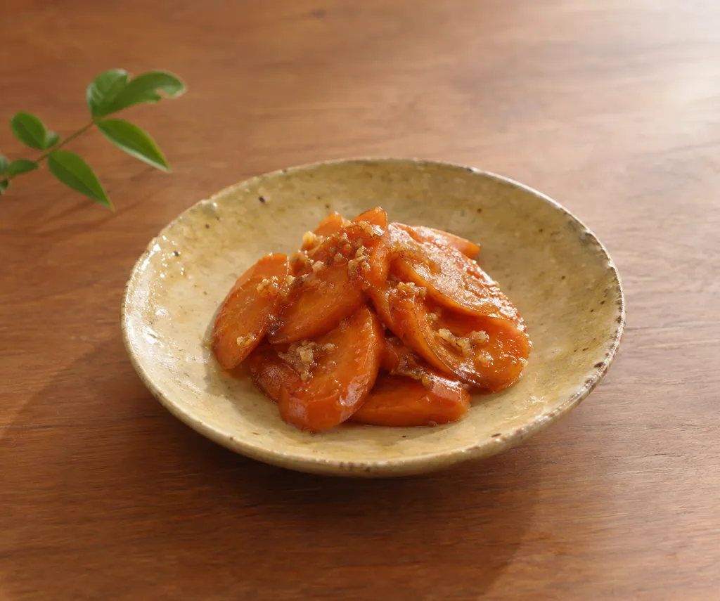 にんじんのしょうが焼きの完成イメージ