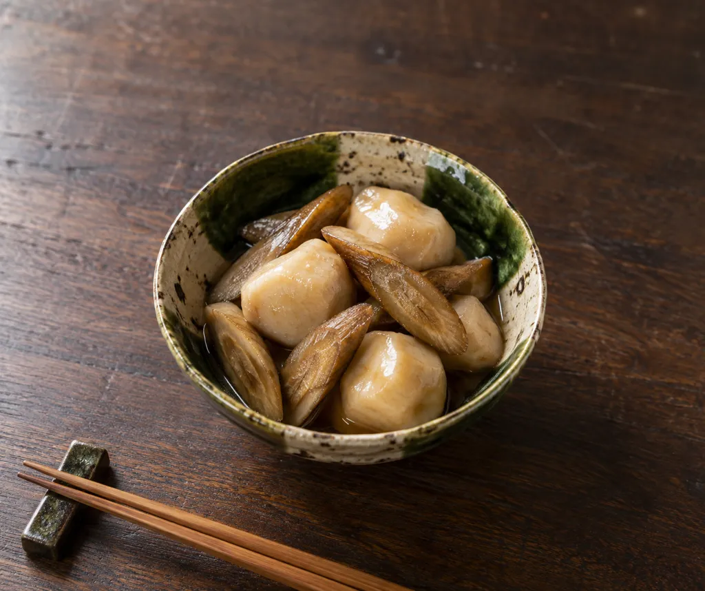 里芋とごぼうの含め煮の完成イメージ
