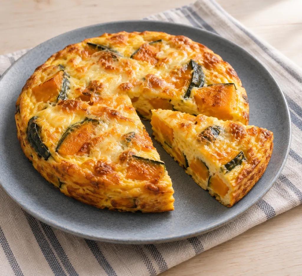 卵とかぼちゃのチーズフリッタータの完成イメージ