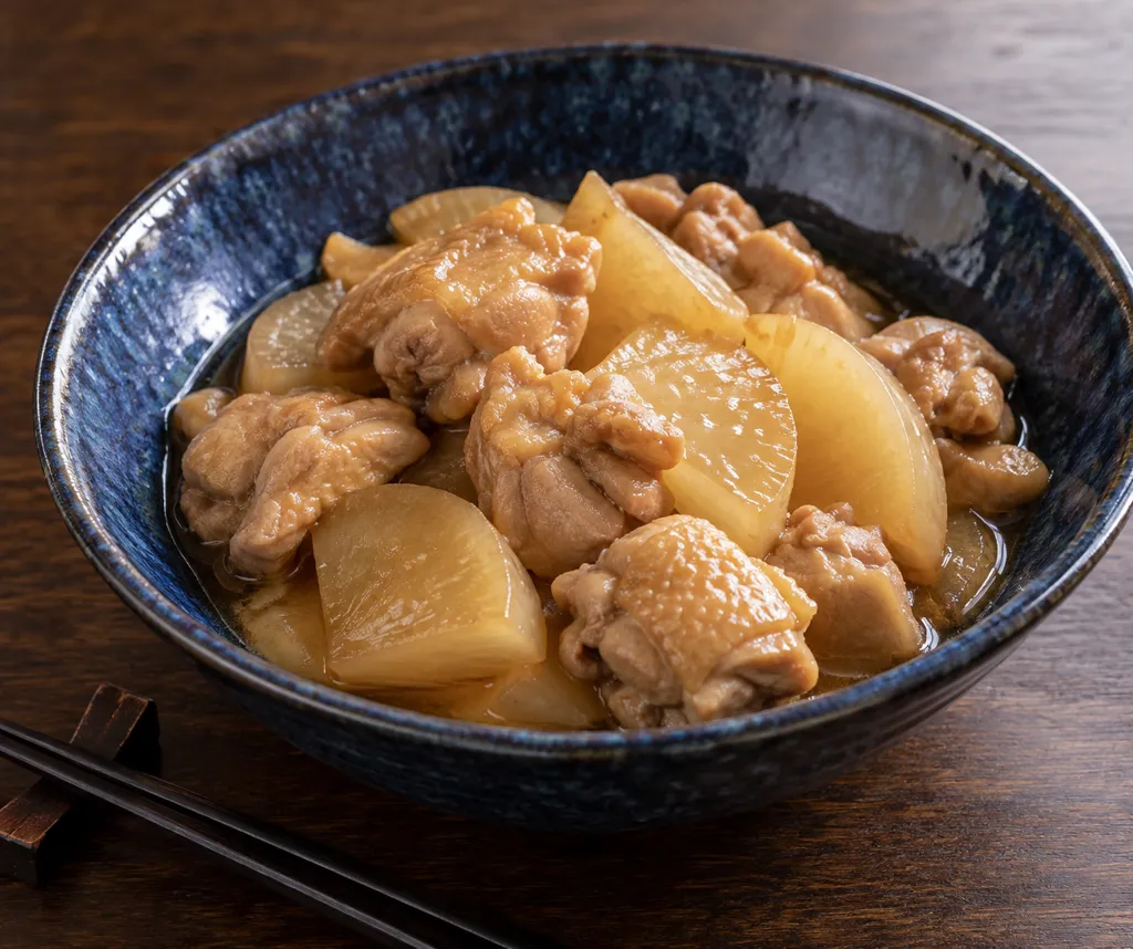 鶏もも肉と大根の煮つけの完成イメージ