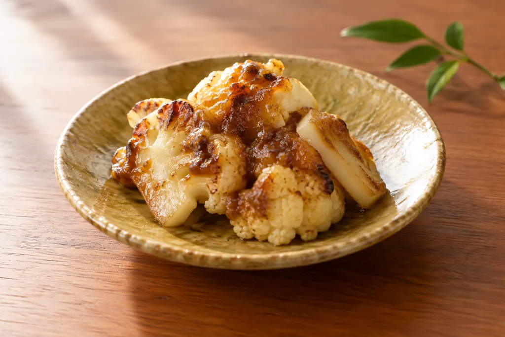 カリフラワーの田楽焼きの完成イメージ