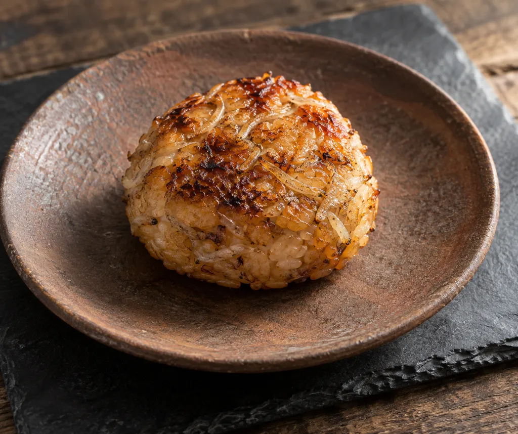 ちりめんじゃこの焼きおにぎりの完成イメージ