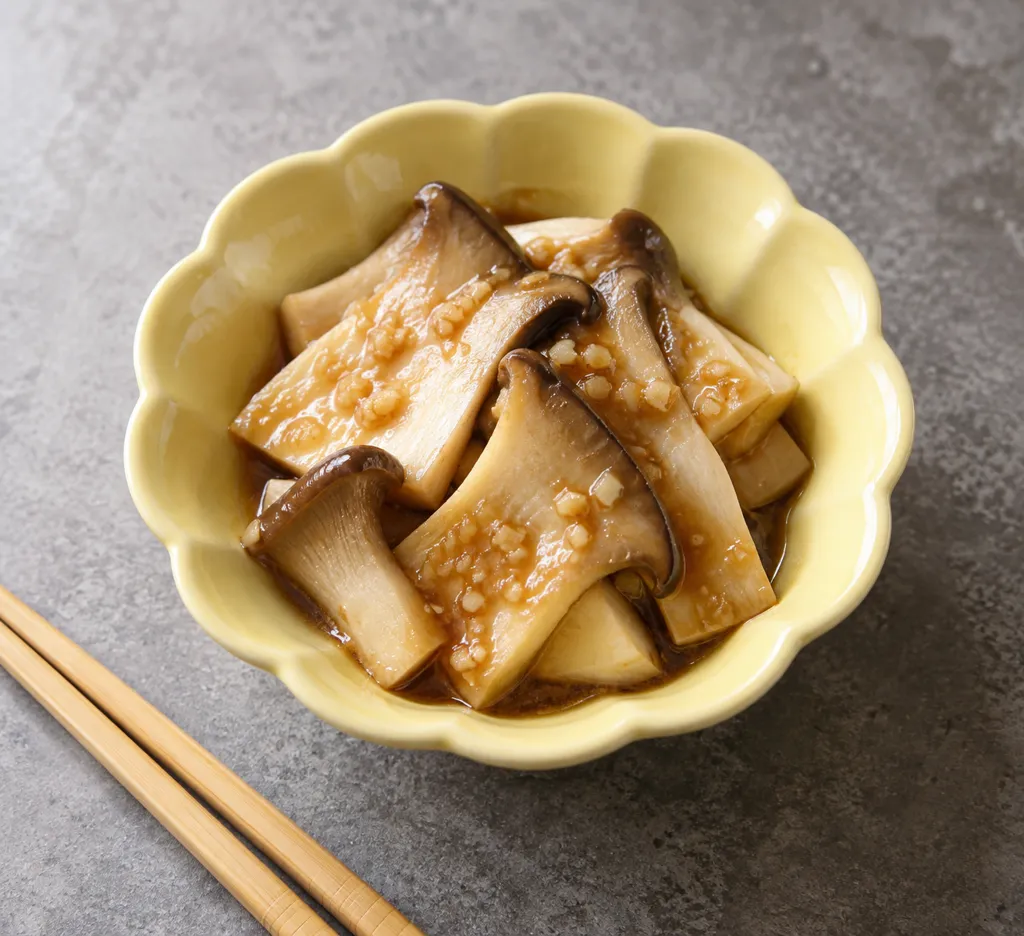エリンギの中華蒸しの完成イメージ