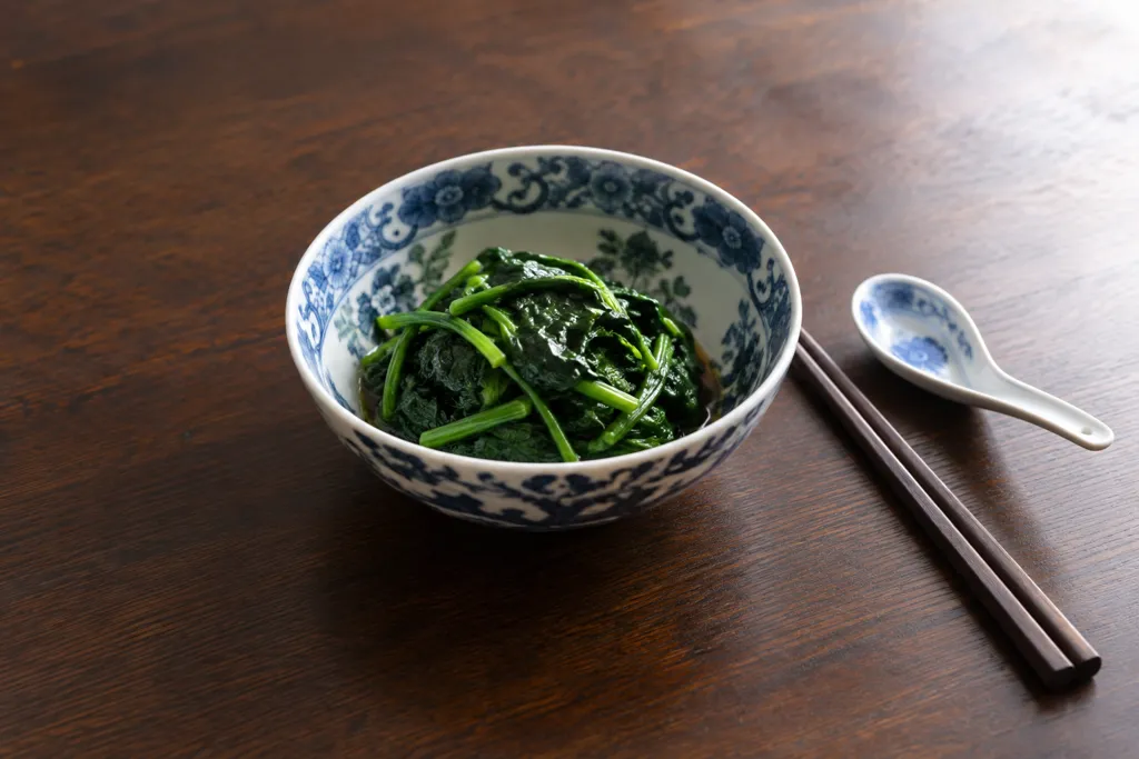 ほうれん草の中華ごま油和えの完成イメージ