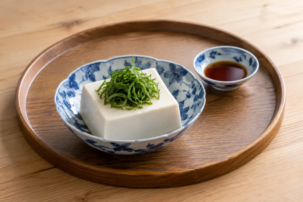 豆腐と大葉の冷ややっこの完成イメージ