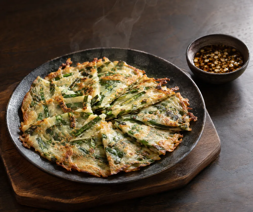 ニラとにんにくだれの韓国風野菜焼きの完成イメージ