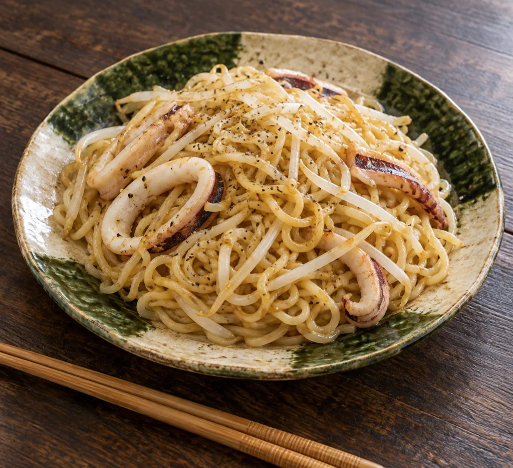 時短いかともやしの塩焼きそばの完成イメージ