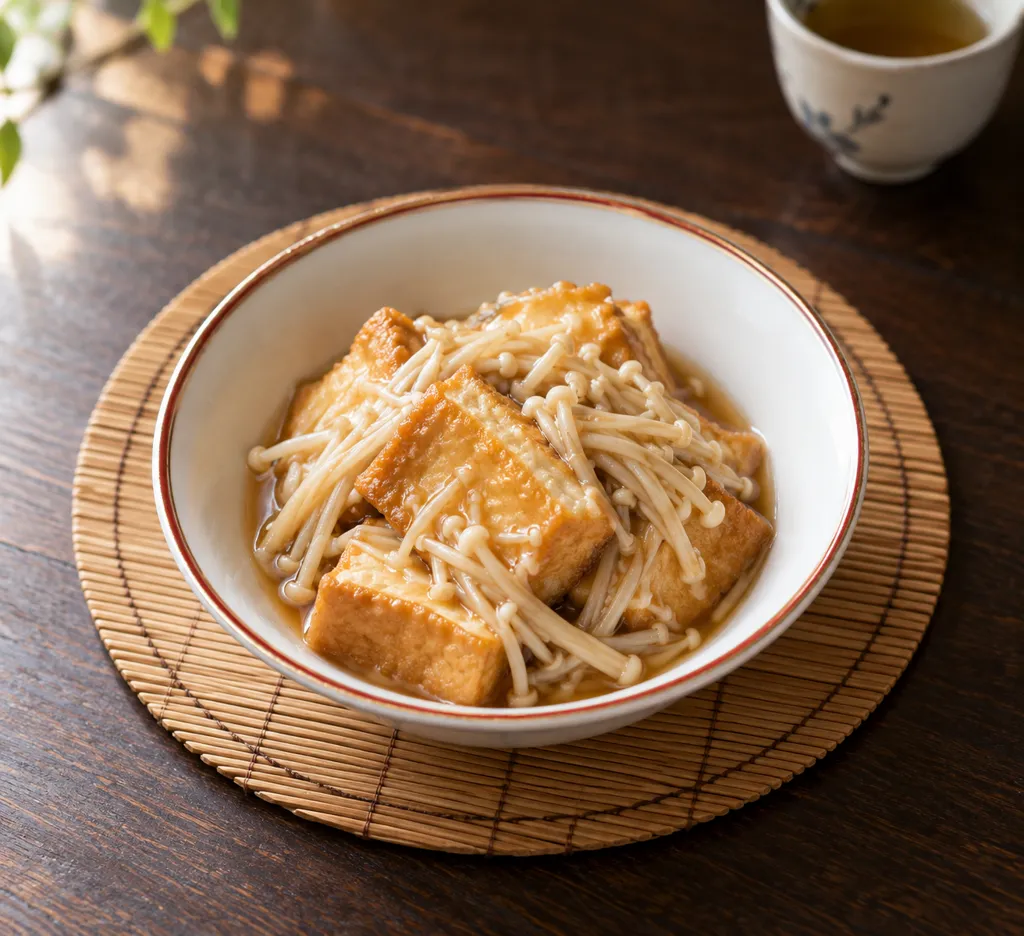 厚揚げとえのきの中華焼きの完成イメージ