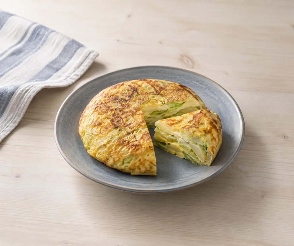 じゃがいもとキャベツのスペイン風卵焼きの完成イメージ