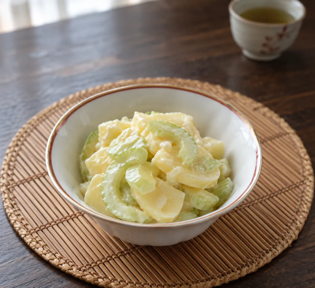 セロリの中華ポテトサラダの完成イメージ