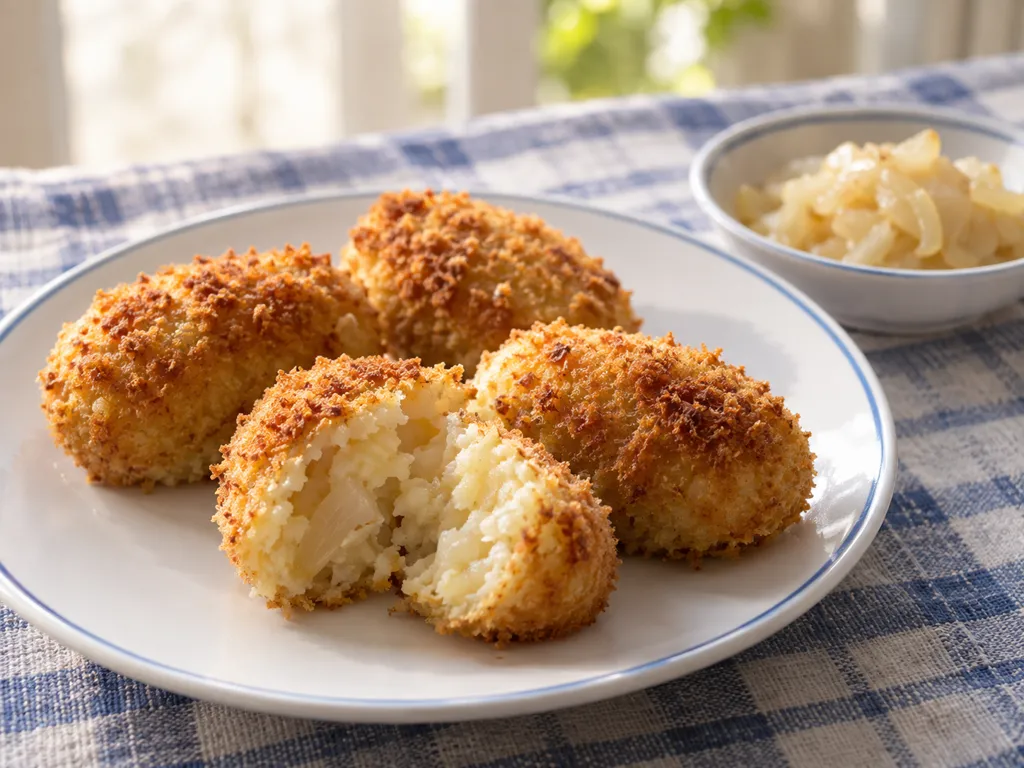 じゃがいもと玉ねぎの焼きコロッケの完成イメージ