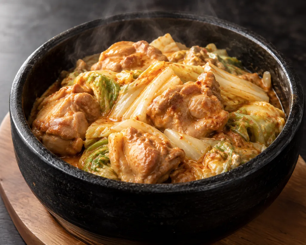 鶏もも肉と白菜の韓国マヨ鶏の完成イメージ